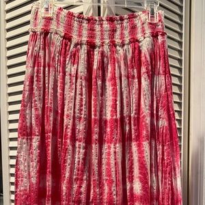 Girls Long pink skirt